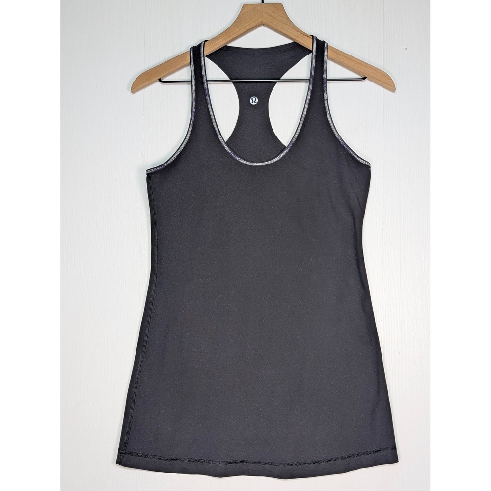 Lululemon Womens Racerback Tank Top Black Scoop Neck Activewear